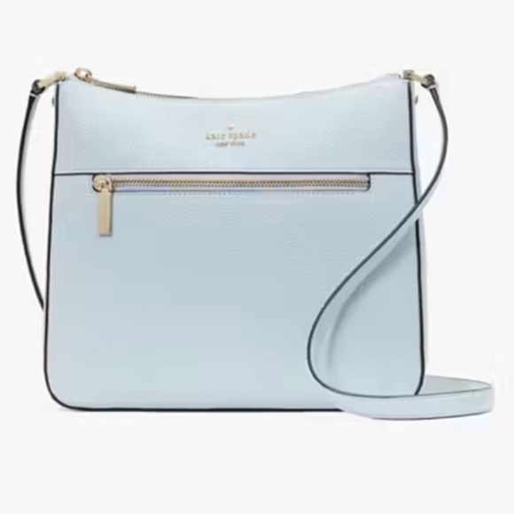 New Kate Spade Women’s Pebbled Leather Lena Swingpack Large Crossbody Crisp Sky - Picture 1 of 6